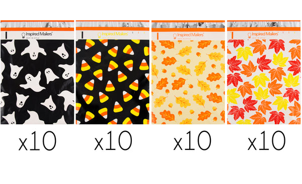 10x13 Variety Pack - Candy Corn, Ghosts, Fall Foliage, Autumn Leaves