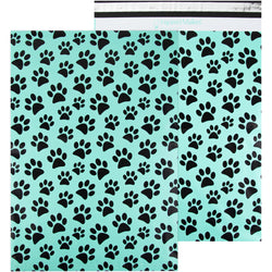 Aqua Paw Prints - 14.5x19