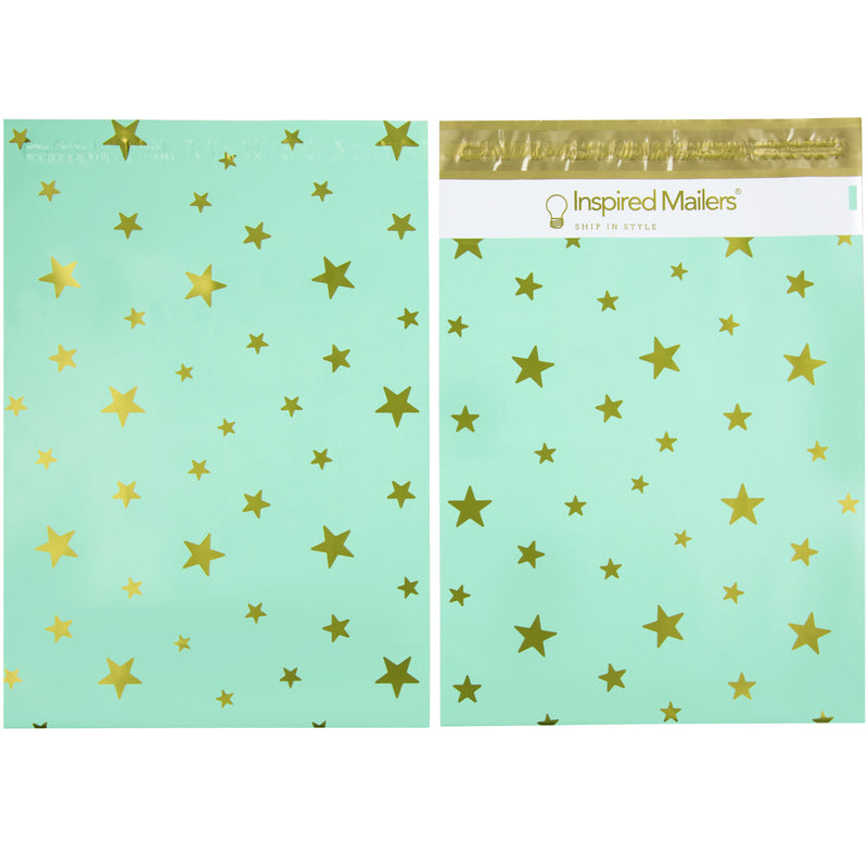 Stars Seafoam/Gold - 10x13