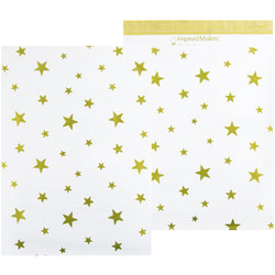 Stars White/Gold - 14.5x19