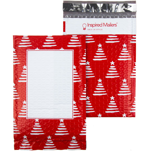 Christmas Trees Bubble Mailers - 6x9 - Pack of 10