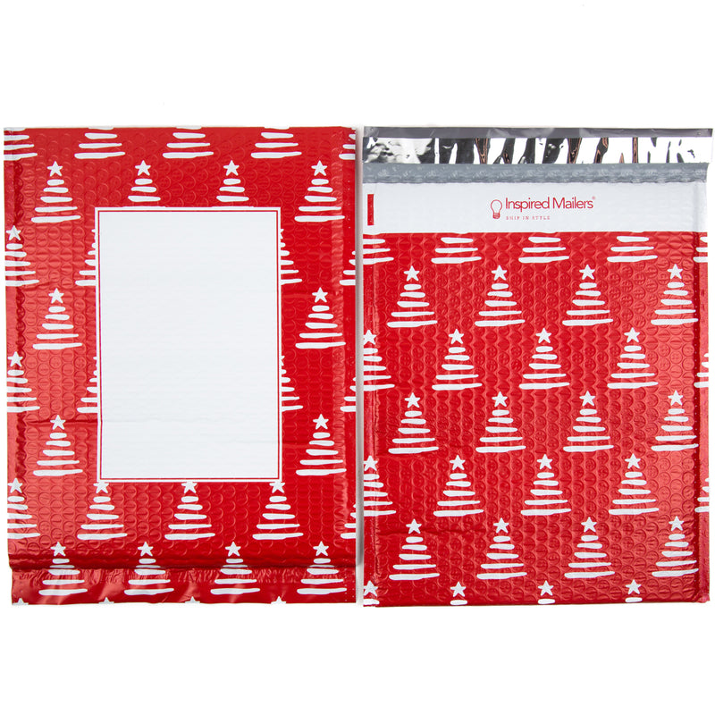 Christmas Trees Bubble Mailers - 10x13 - Pack of 10