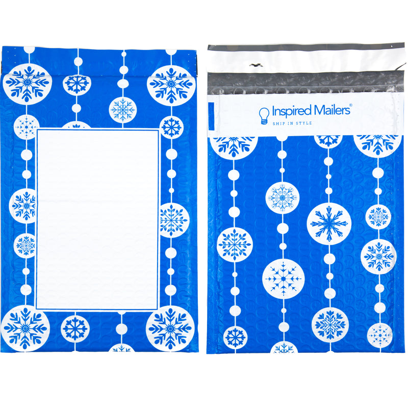 Snowflake Baubles Bubble Mailers - 6x9 - Pack of 10