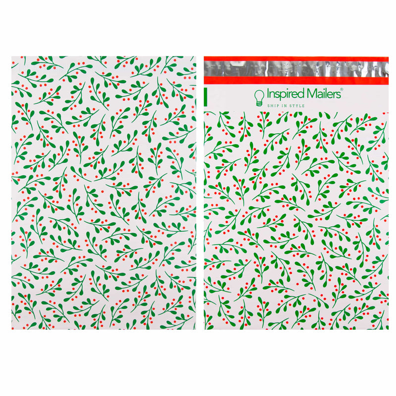 Inspired Mailers Flat Poly Mailers 10x13 Holiday Variety Pack - Gnomes, Penguins, Mistletoe, Ornaments