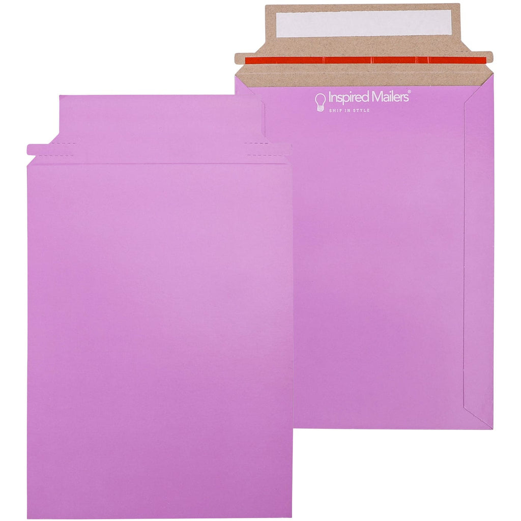 Luxury Gift Bags of Bright Purple Color in Film-coated Cardboard 